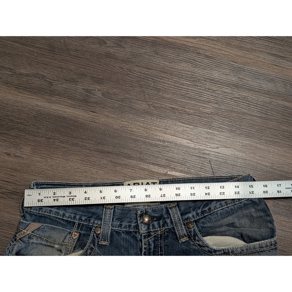 Ariat M5 Mens 32x30 Straight Fit Straight Leg Blue Denim Jeans Medium Wash - Picture 7 of 7
